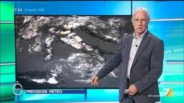 Il meteo di oggi - 09/08/2018