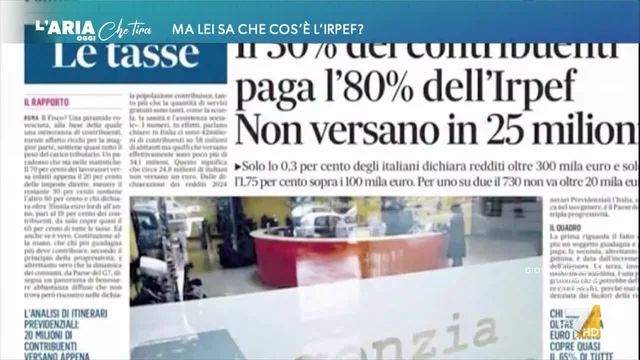 Ma lei sa cos'è l'Irpef?