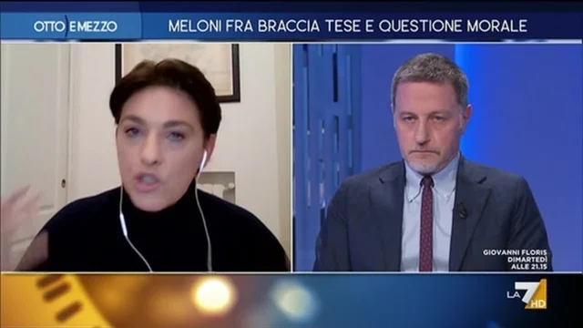 Meloni fra braccia tese e questione morale - Otto e Mezzo - 9/01/2024