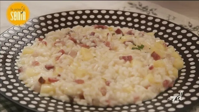 Risotto alle mele e speck