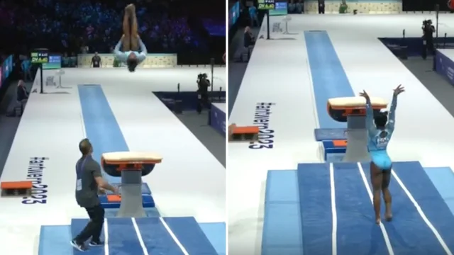Ginnastica artistica, Simone Biles show: il video del salto impossibile