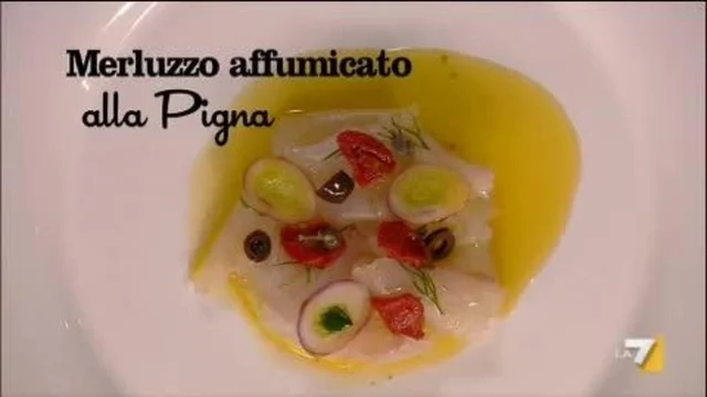Merluzzo affumicato alla pigna