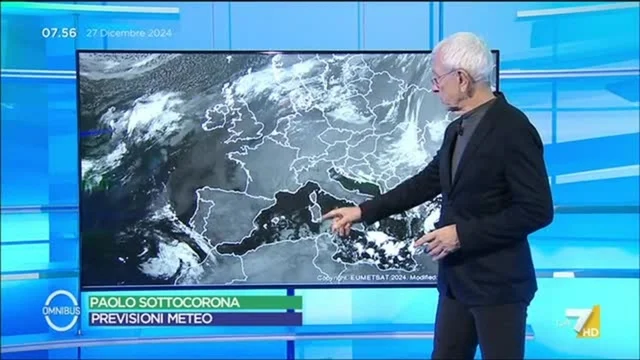 Le previsioni meteo di oggi di Paolo Sottocorona