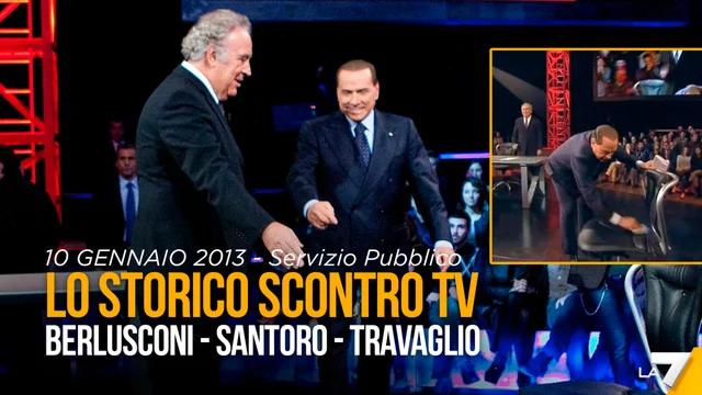 10 anni fa lo storico scontro tv Santoro-Berlusconi-Travaglio