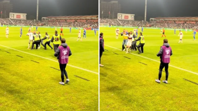 Ronaldo aggredito durante un match con il Portogallo: il fan portato via dagli stewards