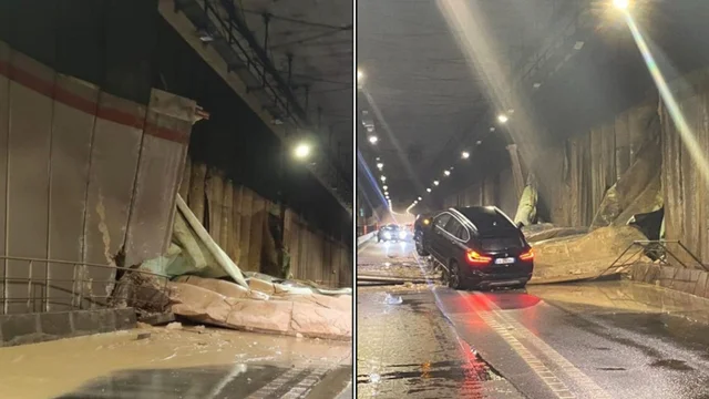 Maltempo Pescara, automobilisti intrappolati in galleria: video