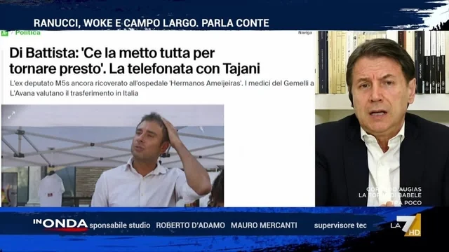 Conte sulle condizioni di Alessandro Di Battista: "Sono in contatto con i familiari. Nutriamo per lui un affetto sincero"