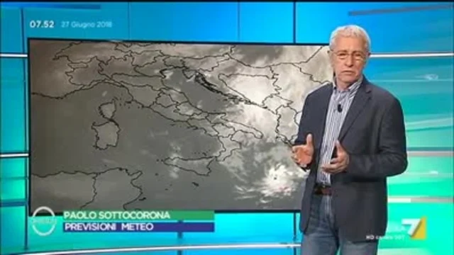 Il meteo del 27 giugno