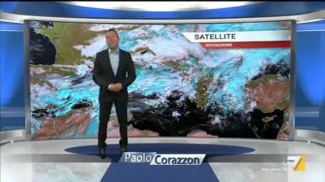 Il meteo della sera del 19 novembre