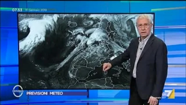 Il meteo del 16 gennaio
