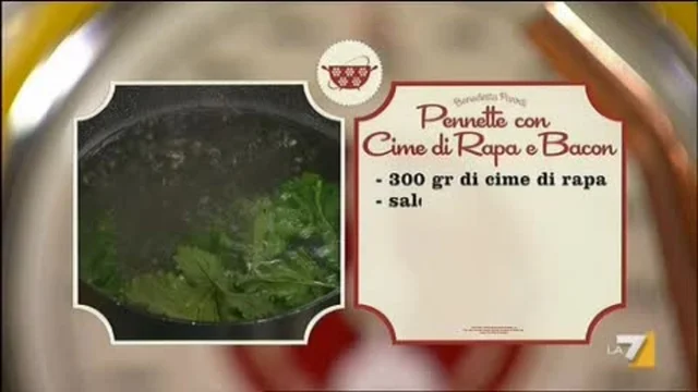 PENNETTE CON CIME DI RAPA E BACON