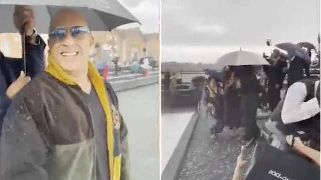 Venezia, grandine sulla sfilata di Dolce e Gabbana: Vin Diesel resta impassibile e applaude
