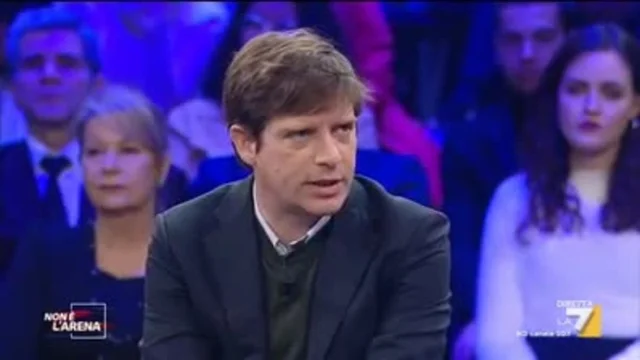 Giuseppe Civati ospite in studio di Non è L'Arena sul ritorno del Fascismo in italia