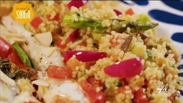Cous cous con orata al cartoccio