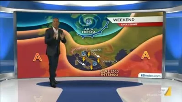 Il meteo della sera