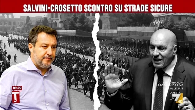 Salvini-Crosetto scontro su strade sicure