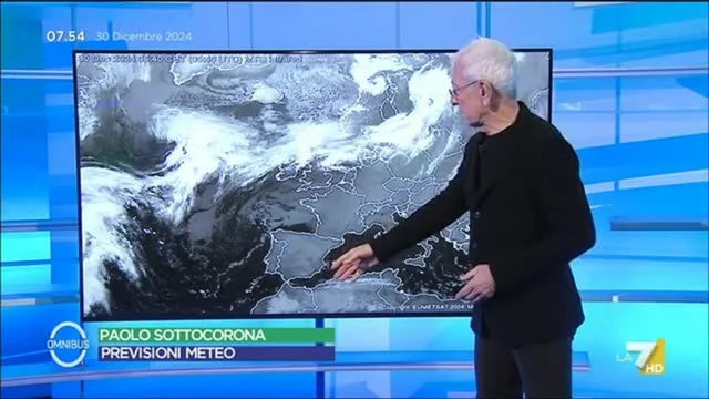 Le previsioni meteo di oggi di Paolo Sottocorona
