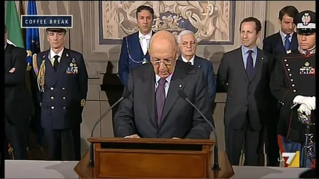 La conferenza stampa di Giorgio Napolitano dopo la formazione del Governo Renzi