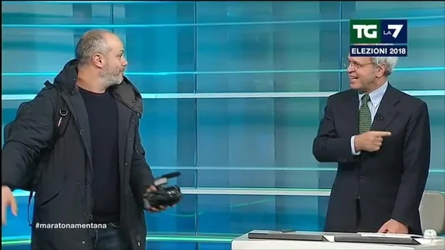 Zoro e Mirko Matteucci (Missouri 4): irruzione in studio per salvare Makkox dalla #MaratonaMentana