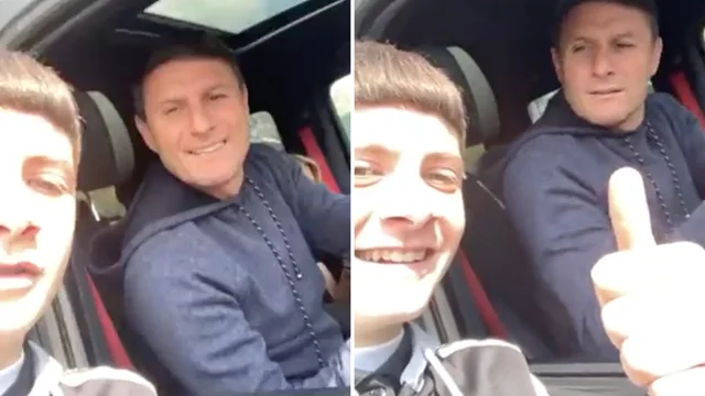 Chiede un selfie a Zanetti e poi confessa "sono milanista!": la reazione del nerazzurro