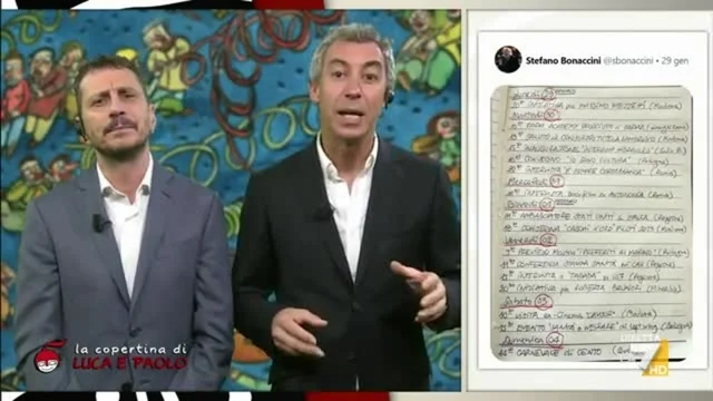 Luca e Paolo, le fitte agende dei politici italiani