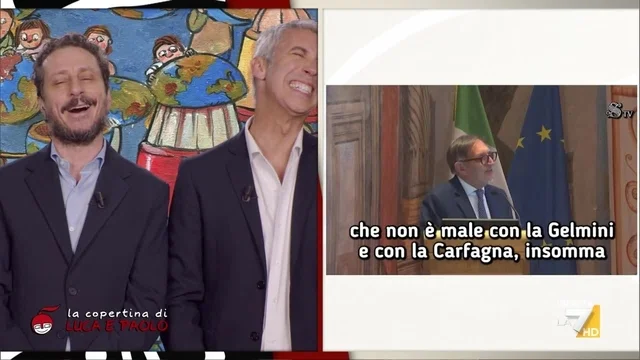 Battuta sessista di La Russa, Luca e Paolo: "Record di velocità nel pestare un merdone"