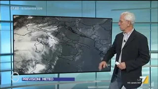 Il meteo del 13 settembre