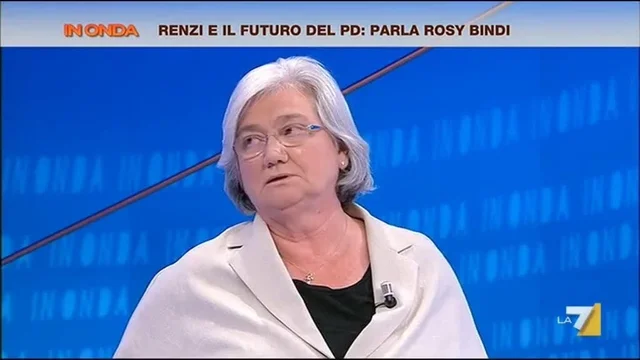 Rosy Bindi: 'Da ministro non avrei fatto fare il vicepresidente di una banca a mio padre'