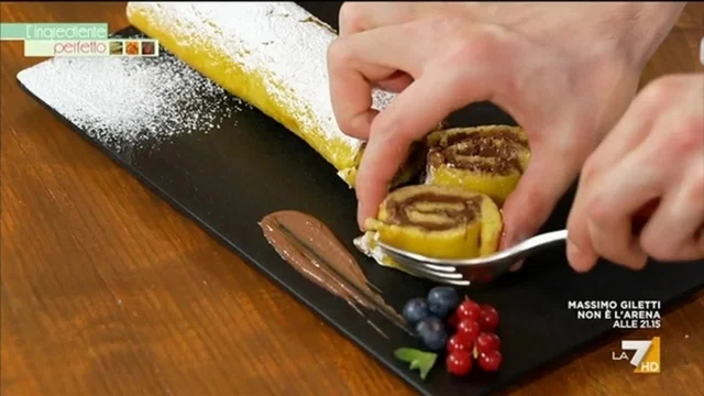 Rotolo alla crema di gianduia light