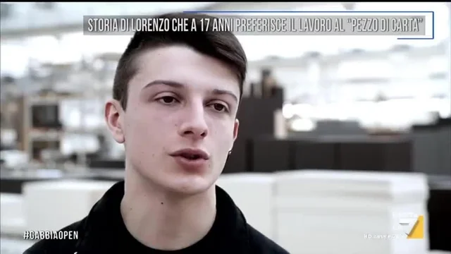 Storia di Lorenzo che a 17 anni preferisce il lavoro al 'pezzo di carta'