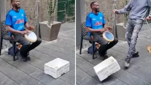 Napoli, artista di strada cacciato da un vicino infastidito dalla musica