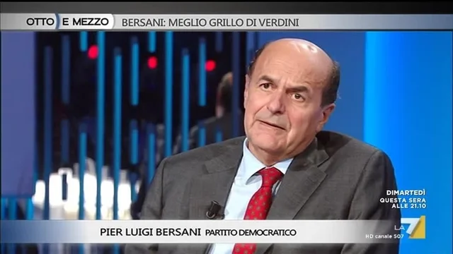 Bersani: meglio Grillo di Verdini