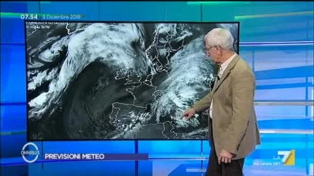 Le previsioni meteo del 03/12/2019