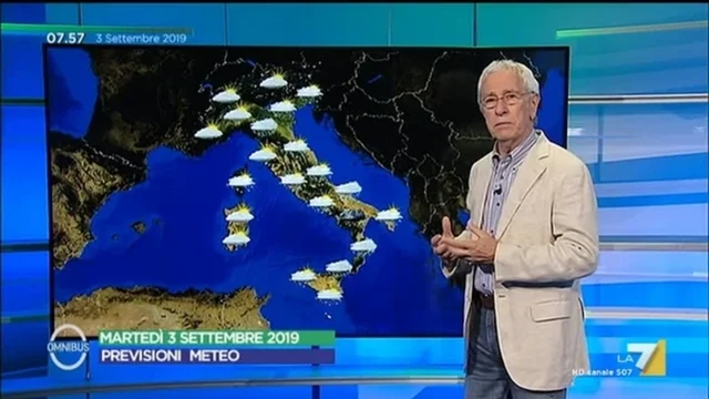 Le previsioni del tempo del 3 settembre
