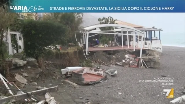 Strade e ferrovie devastate, la Sicilia dopo il Ciclone Harry