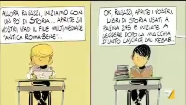 Il cartoon del genio Makkox: "Tutti in classe"