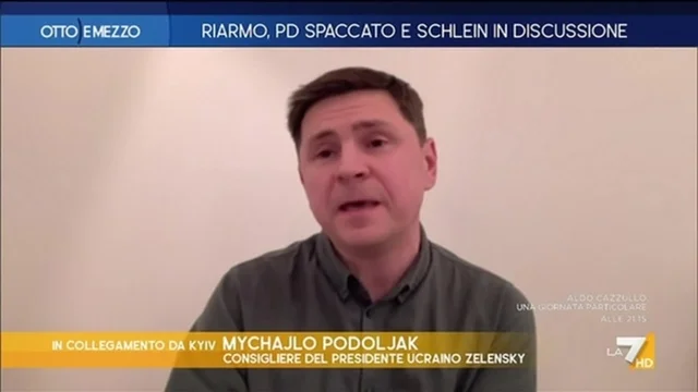 Riarmo, Pd spaccato e Schlein in discussione - Otto e Mezzo - Puntata del 12/3/2025