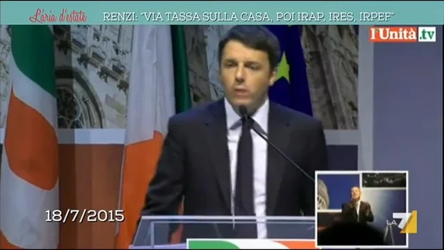 Renzi: via tassa sulla casa, poi IRAP, IRES, IRPEF