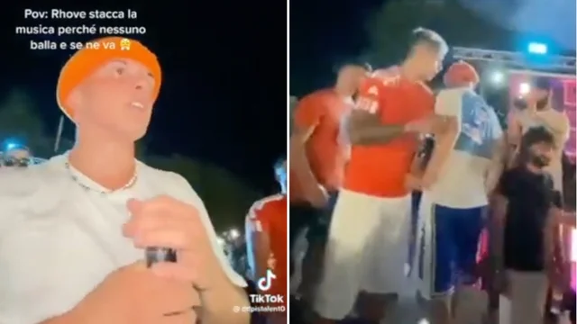 Il rapper Rhove stacca la musica e se ne va: "Non saltate". E il pubblico lo insulta