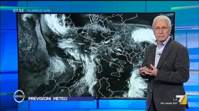Le previsioni del tempo del 24 aprile - Il meteo del fine settimana