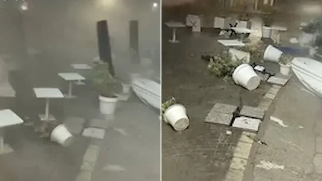 Maltempo, il momento in cui la tromba d'aria ha colpito Porticello: video