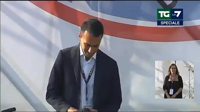 Luigi Di Maio parla al popolo del M5S al raduno al Circo Massimo