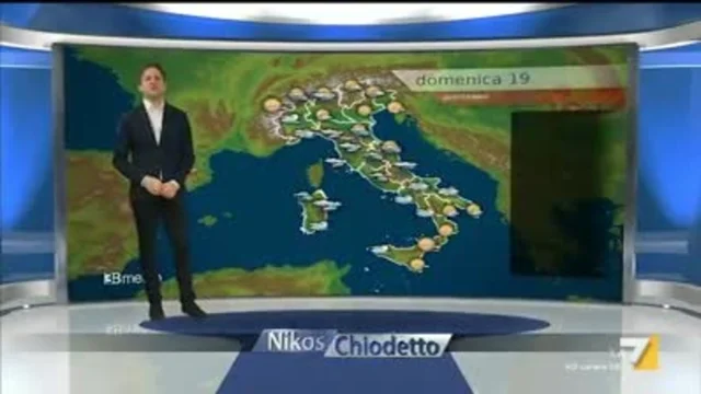 Il meteo della sera