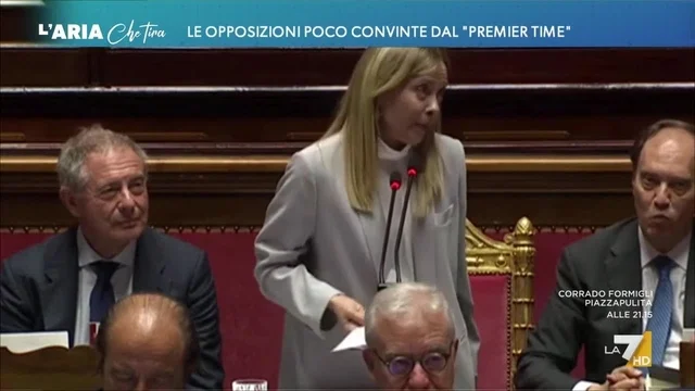 Le opposizioni poco convinte dal 'Premier Time'