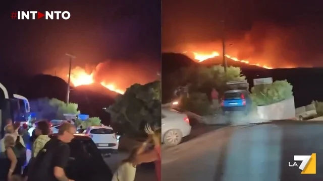Evacuazione di massa a Ferma, Creta: incendio fuori controllo minaccia case e hotel