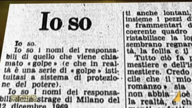 "Io so", l’accusa di Pasolini contro il potere politico