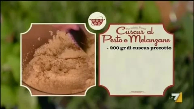 CUSCUS AL PESTO E MELANZANE