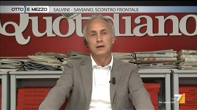 Salvini-Saviano, scontro frontale