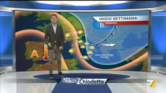 Il meteo della sera del 23 dicembre