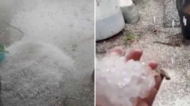 Grandine come pietre si abbatte sulla città: i video pubblicati sui social